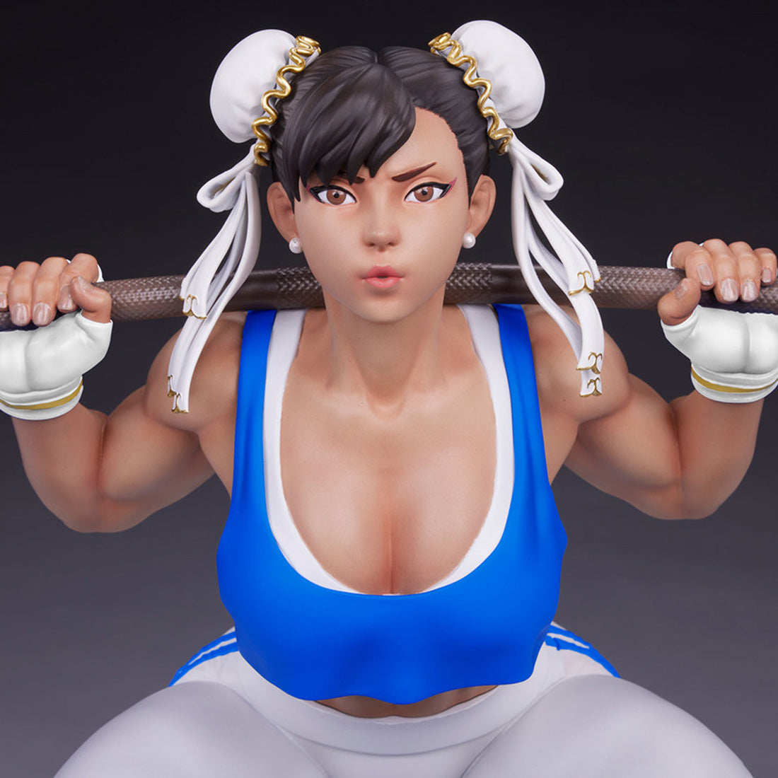 [LIMITED PO] Premium Collectibles Studio - Street Fighter - Chun-Li Classic Powerlifting (1/4 Statue) - Marvelous Toys