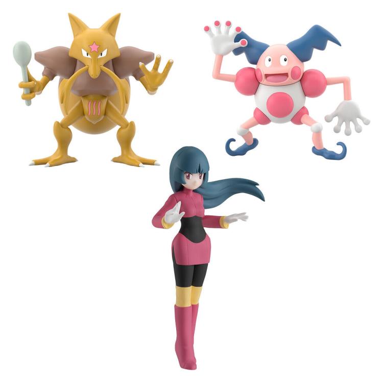 Bandai - Shokugan - Pokemon Scale World Kanto Region - Sabrina, Kadabra, Mr. Mime - Marvelous Toys