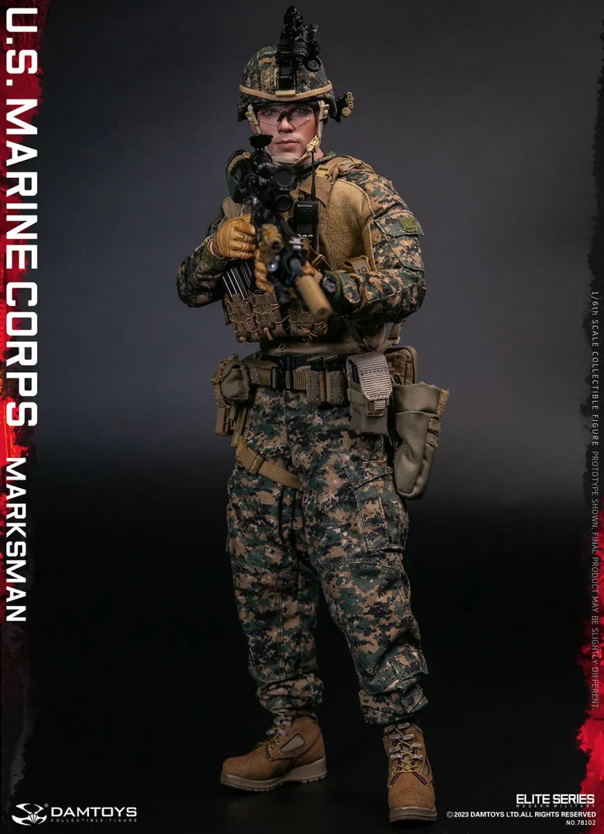 Damtoys - 78102 - Elite Series - U.S. Marine Corps - Marksman - Marvelous Toys