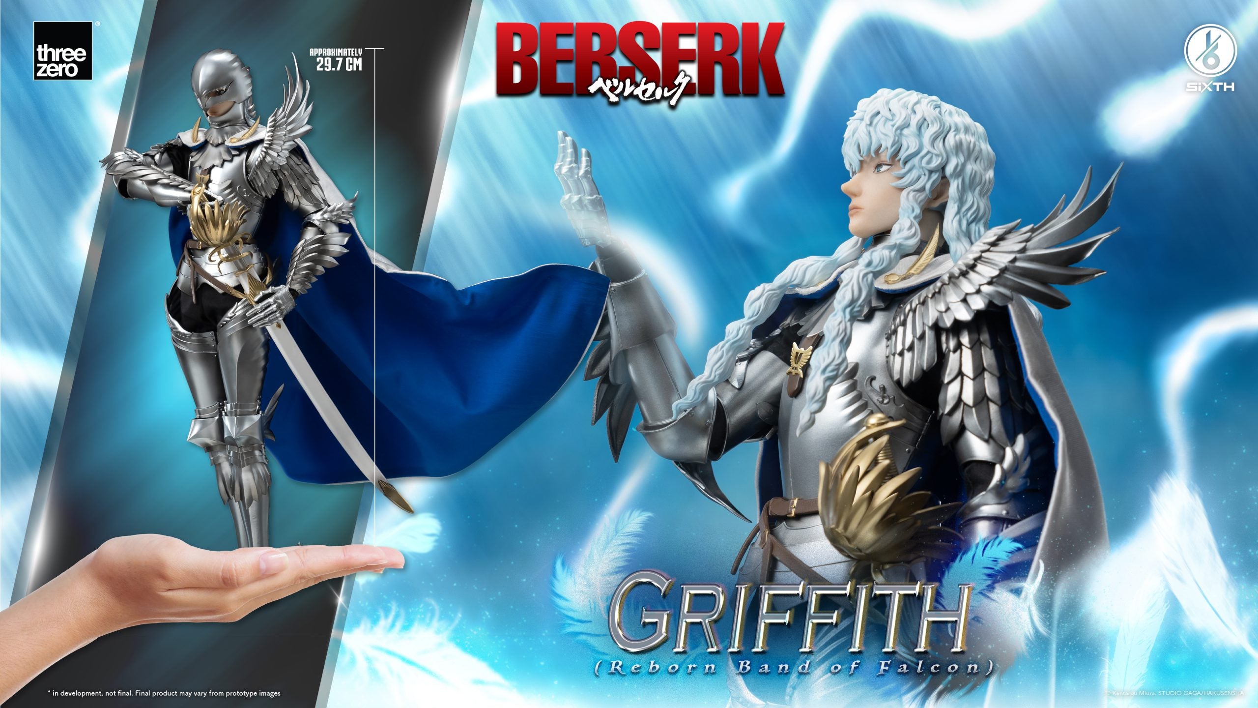 threezero - Berserk - Griffith (Reborn Band of Falcon) - Marvelous Toys
