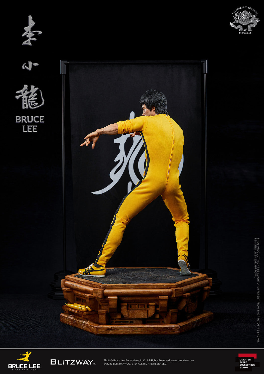 Blitzway - BW-SS21802 - Superb Scale Statue (1/4) - Bruce Lee Tribute: 50th Anniversary Statue - Marvelous Toys