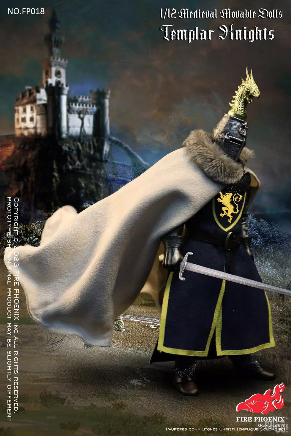 Fire Phoenix - FP020 - Malta Knight & Templar Knight (Set of 2) (1/12 Scale) - Marvelous Toys