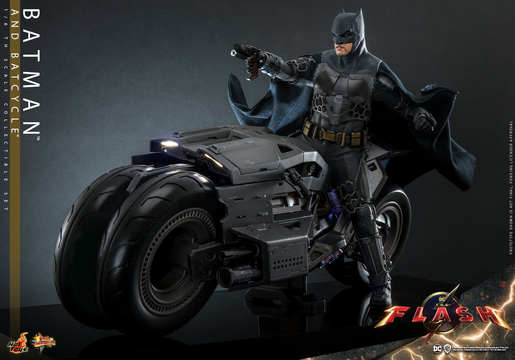 Hot Toys - MMS705 - The Flash - Batman &amp; Batcycle - Marvelous Toys
