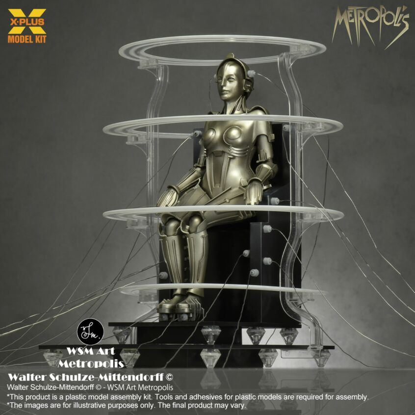 X-Plus - Metropolis (1927) - Maschinenmensch (Seated Ver.) Model Kit (1/8 Scale) - Marvelous Toys