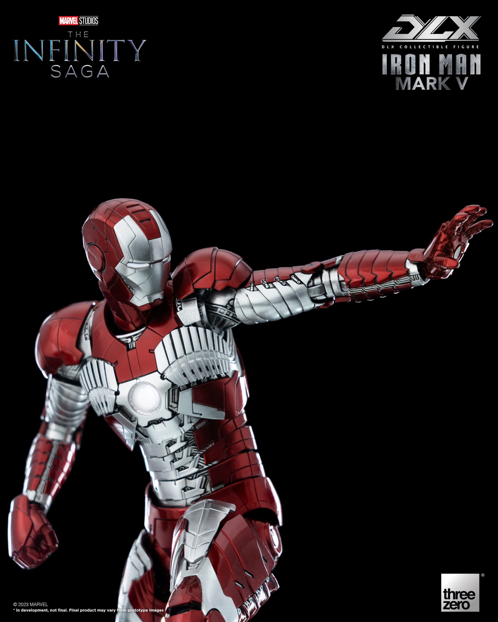 threezero - DLX - Marvel Studios: The Infinity Saga - Iron Man 2 - Iron Man Mark V (1/12 Scale) - Marvelous Toys