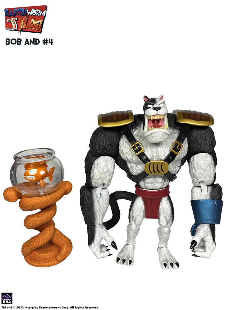 Premium DNA - Earthworm Jim - Wave 1 - Bob the Killer Goldfish & #4 - Marvelous Toys