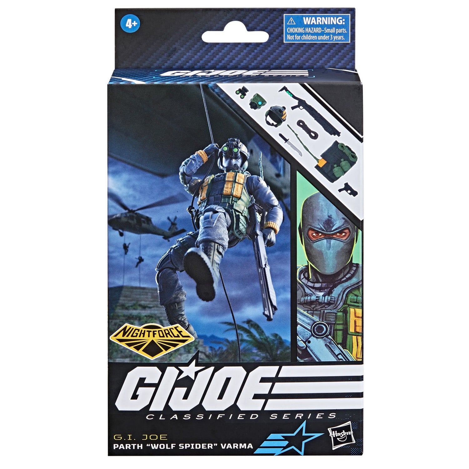 Hasbro - G.I. Joe Classified Series - Night Force Parth "Wolf Spider" Varma (6") - Marvelous Toys