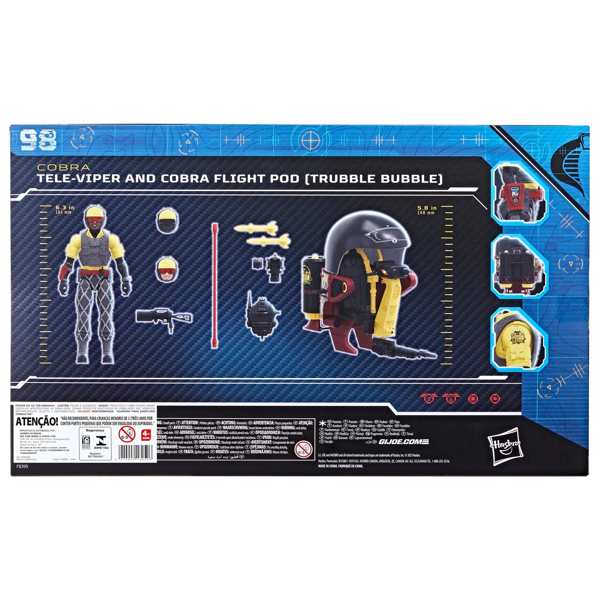 Hasbro - G.I. Joe Classified Series - Python Patrol: Tele-Viper &amp; Cobra Flight Pod (Trubble Bubble) - Marvelous Toys