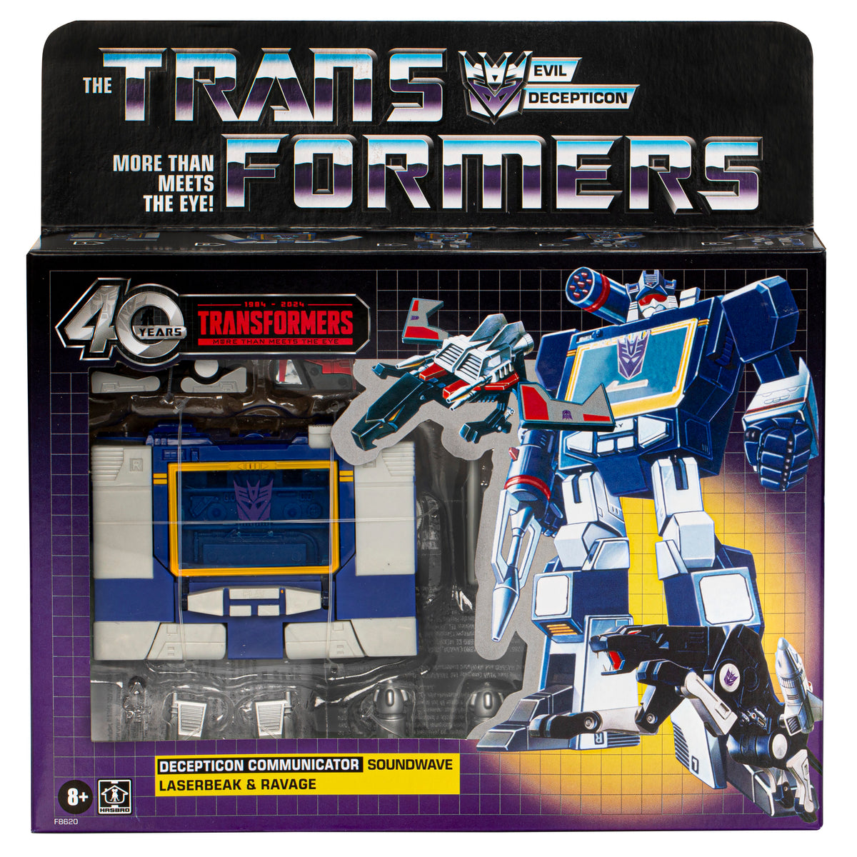 Hasbro - Transformers Retro Collection (40th Anniversary) - Soundwave, Laserbeak & Ravage - Marvelous Toys