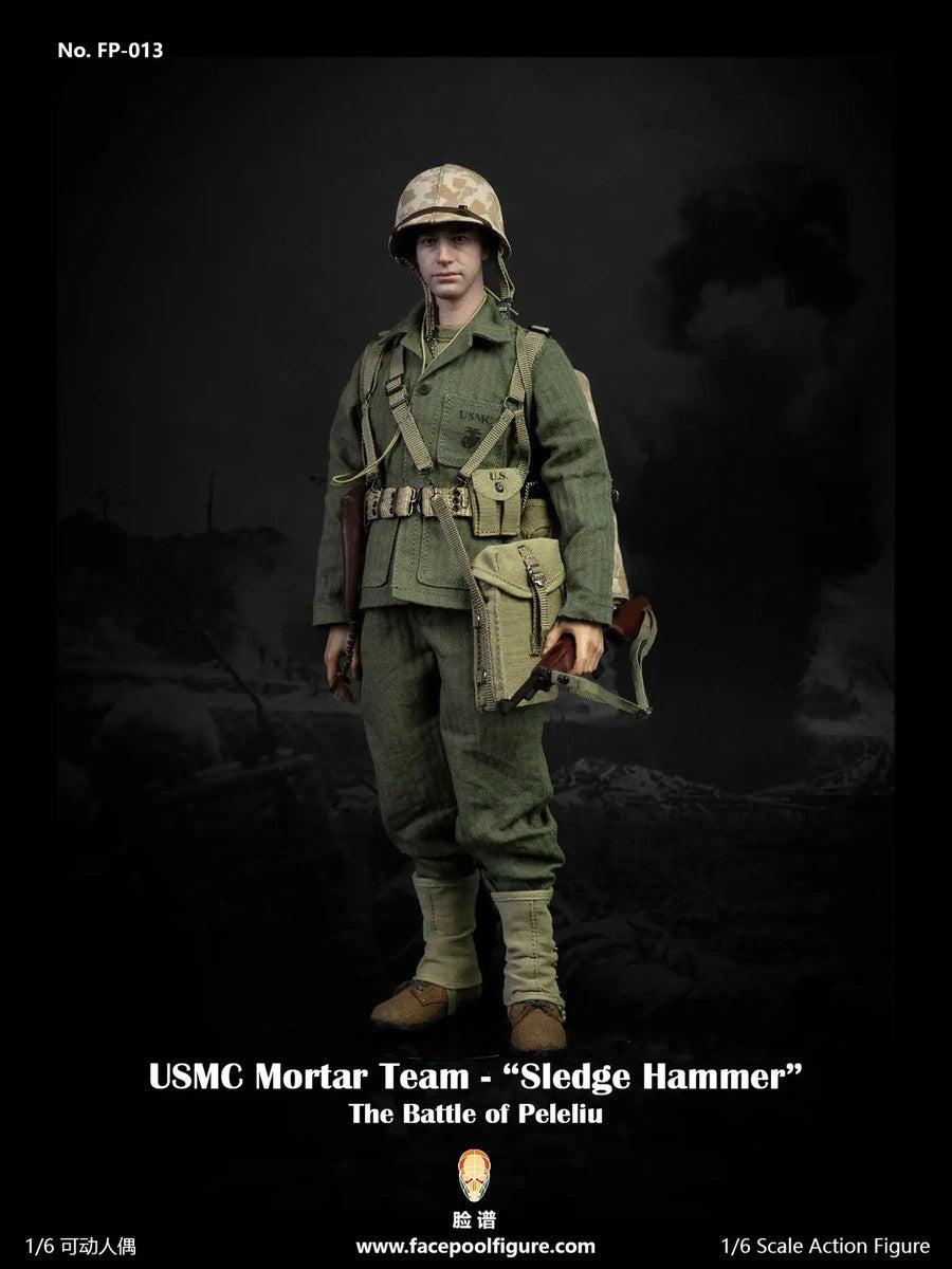 Facepoolfigure - FP-013A - The Battle of Peleliu - USMC Mortar Team "Sledge Hammer" (Standard Ver.) (1/6 Scale) - Marvelous Toys