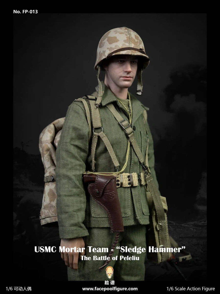 Facepoolfigure - FP-013A - The Battle of Peleliu - USMC Mortar Team &quot;Sledge Hammer&quot; (Standard Ver.) (1/6 Scale) - Marvelous Toys
