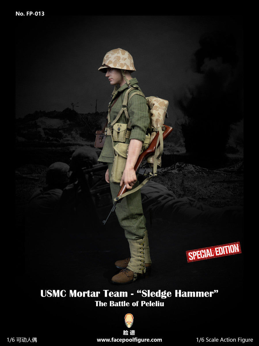 Facepoolfigure - FP-013B - The Battle of Peleliu - USMC Mortar Team "Sledge Hammer" (Special Ed.) (1/6 Scale) - Marvelous Toys