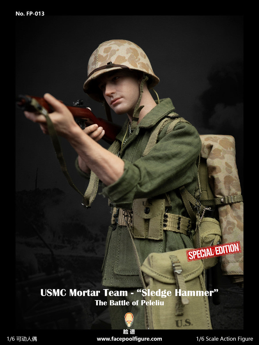 Facepoolfigure - FP-013B - The Battle of Peleliu - USMC Mortar Team "Sledge Hammer" (Special Ed.) (1/6 Scale) - Marvelous Toys