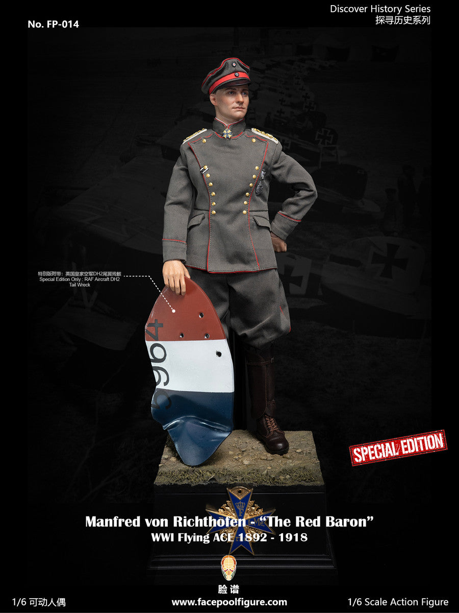 Facepoolfigure - FP014B - WWI Flying Ace - Manfred von Richthofen (Red Baron) (Special Ed.) - Marvelous Toys