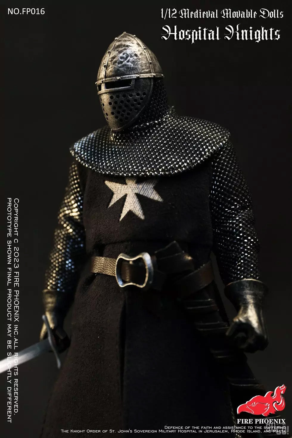 Fire Phoenix - FP019 - Teutonic Knight & Hospital Knight (Set of 2) (1/12 Scale) - Marvelous Toys