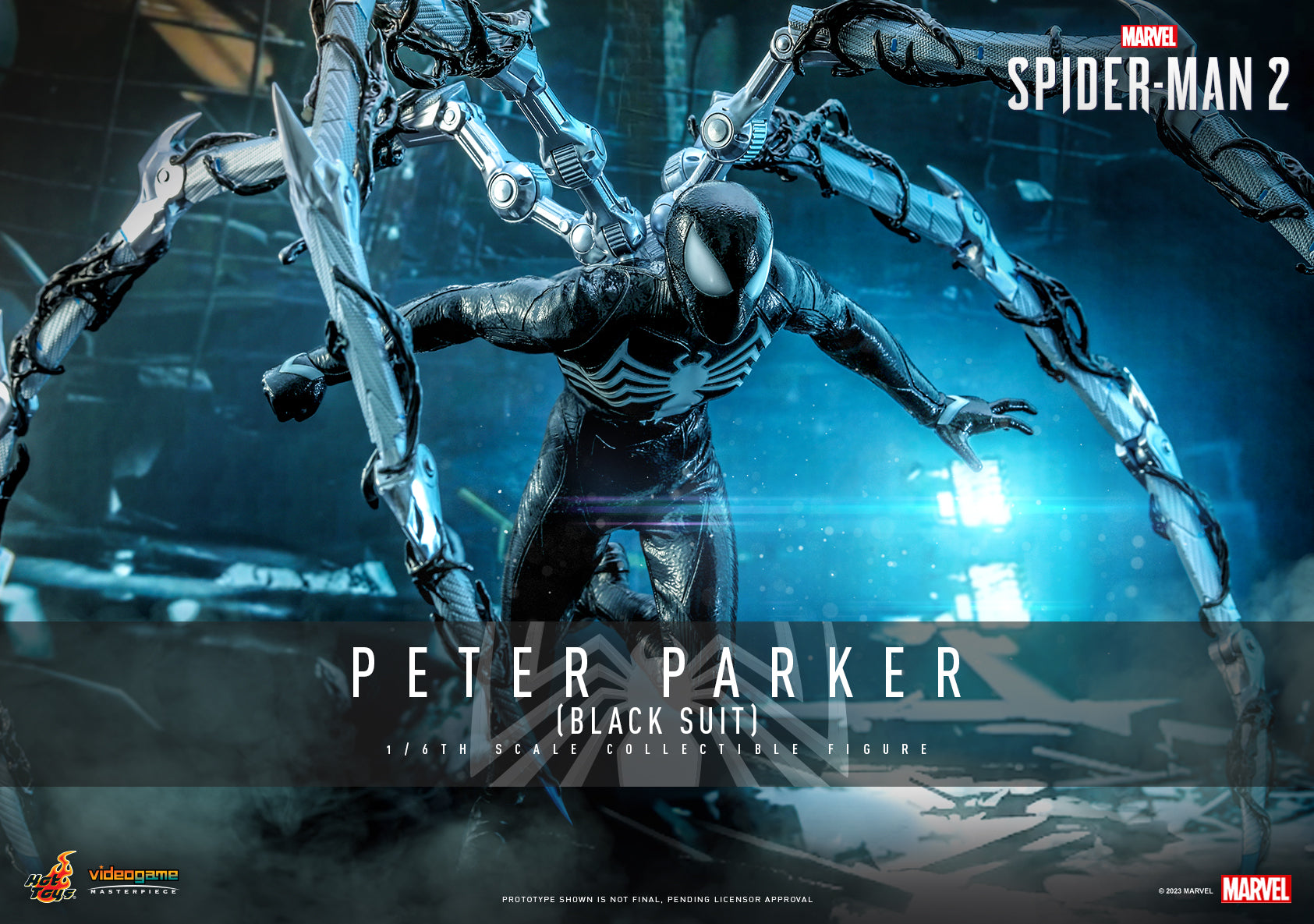 Hot Toys - VGM56 - Marvel&#39;s Spider-Man 2 - Peter Parker (Black Suit) - Marvelous Toys
