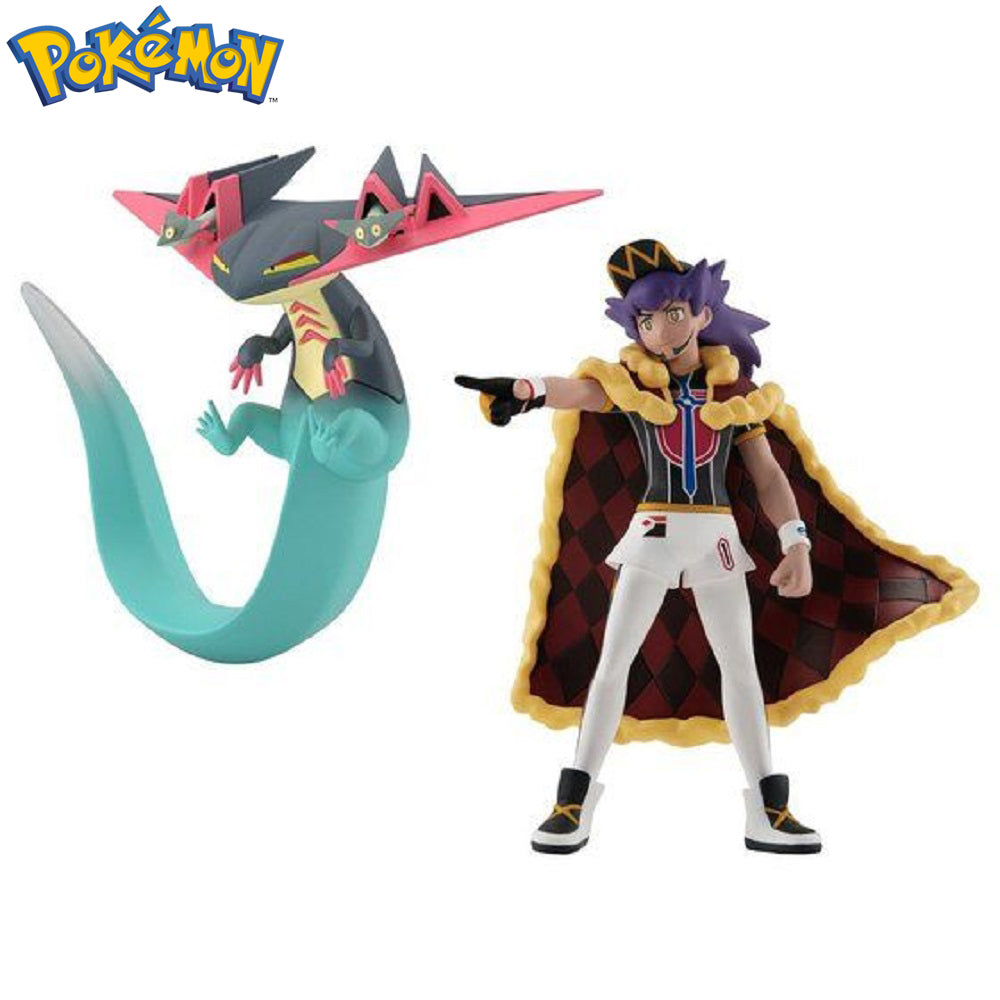Bandai - Shokugan - Pokemon Scale World Galar Region - Leon & Dragapult - Marvelous Toys
