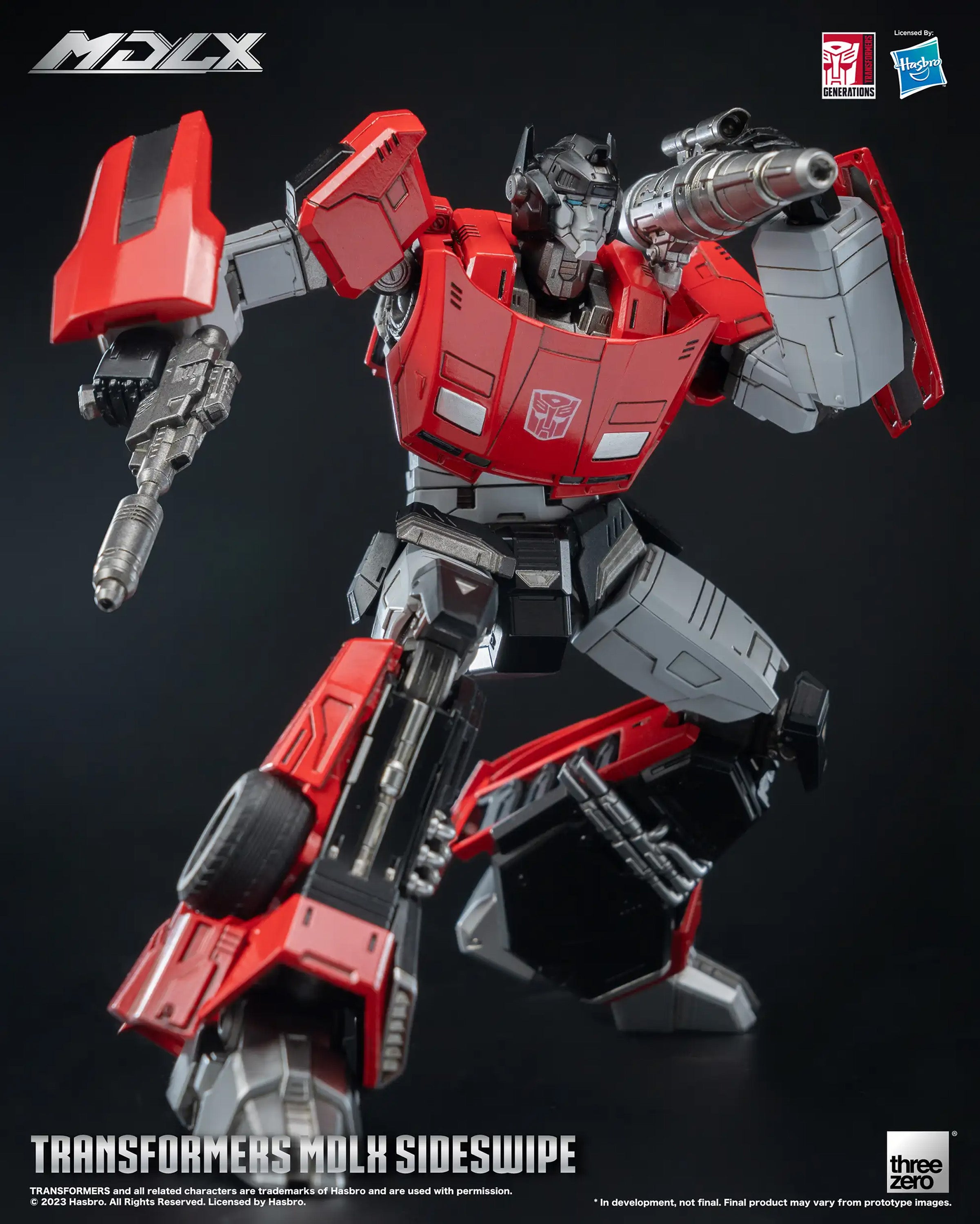 threezero - MDLX - The Transformers - Sideswipe (Kelvin Sau Redesign) - Marvelous Toys