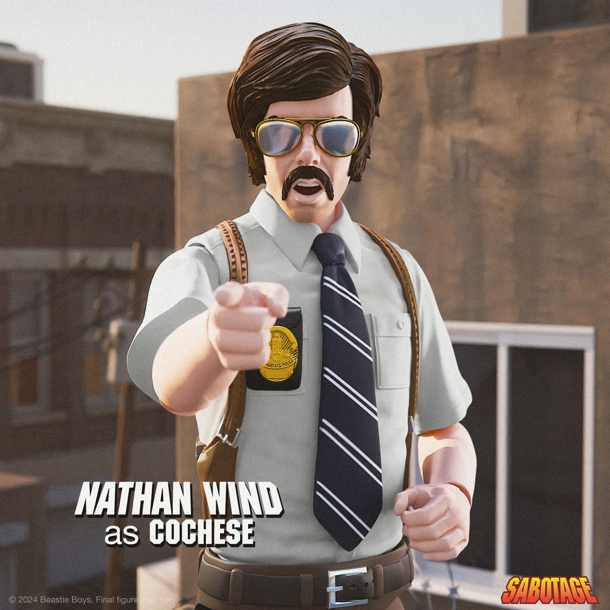 Super7 - Beastie Boys ULTIMATES! - Wave 1 - Sabotage: Nathan Wind as Cochese (MCA) - Marvelous Toys