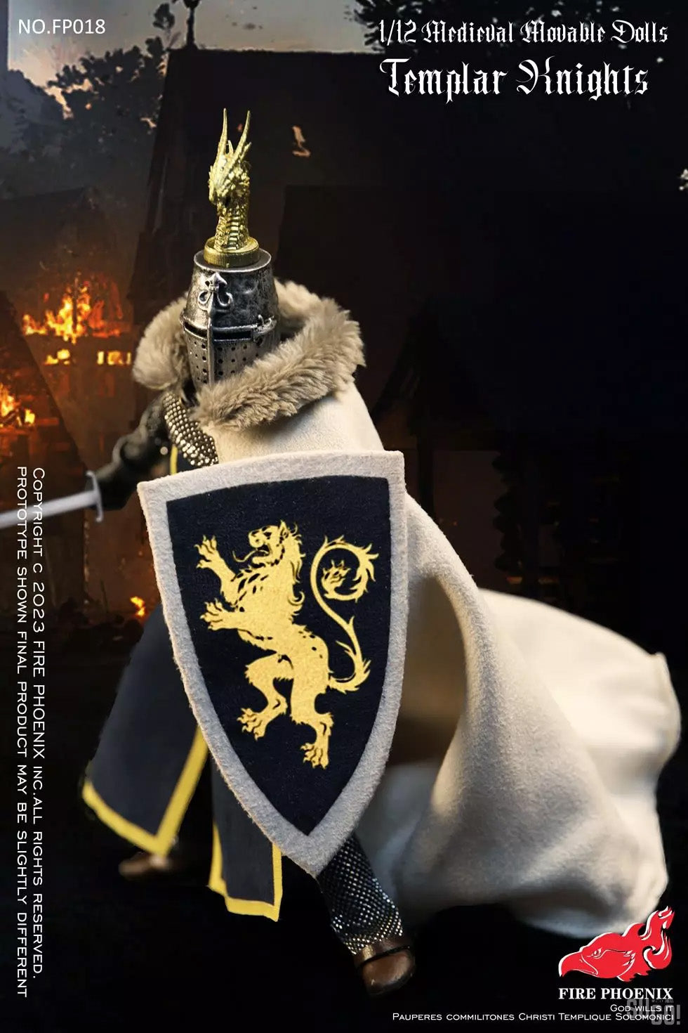 Fire Phoenix - FP020 - Malta Knight &amp; Templar Knight (Set of 2) (1/12 Scale) - Marvelous Toys