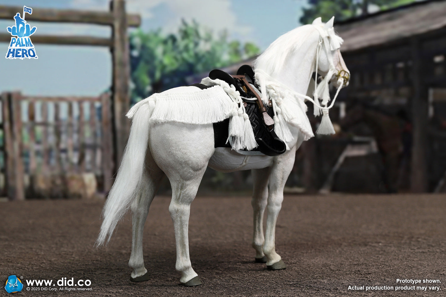 DiD - XH80021 - Palm Hero Series - White Horse (1/12 Scale) - Marvelous Toys
