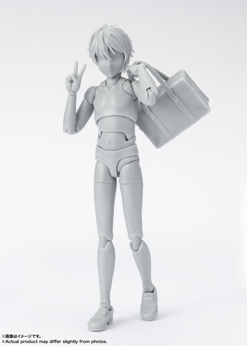 Bandai - S.H.Figuarts - Body-kun -School Life- Edition DX Set (Gray Color Ver.) - Marvelous Toys