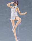 figma - 569b - Female Body (Mika) with Mini Skirt Chinese Dress Outfit (White) - Marvelous Toys
