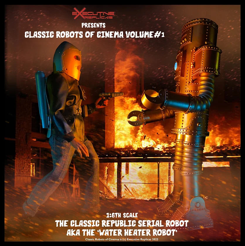Executive Replicas - ERCROCV1001 - Classic Robots of Cinema Volume #1 - The Classic Republic Serial Robot AKA The Water Heater Robot (1/6 Scale) - Marvelous Toys