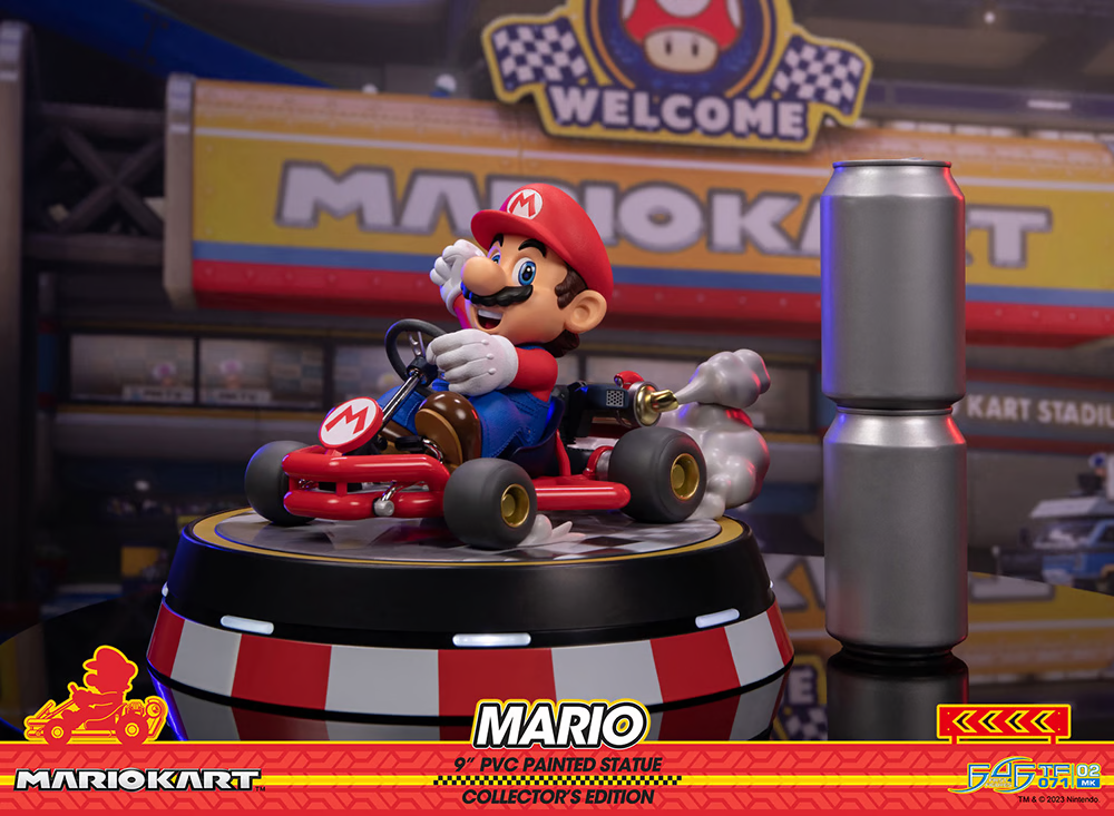 First 4 Figures - Mario Kart - Mario (Collector&#39;s Edition) - Marvelous Toys