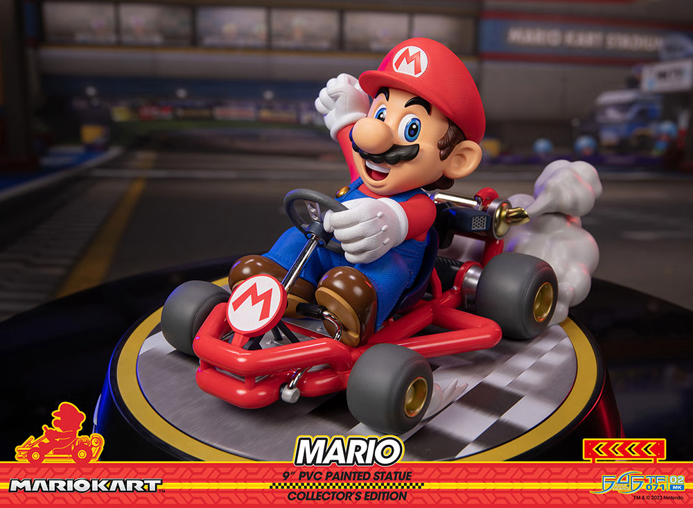First 4 Figures - Mario Kart - Mario (Collector&#39;s Edition) - Marvelous Toys