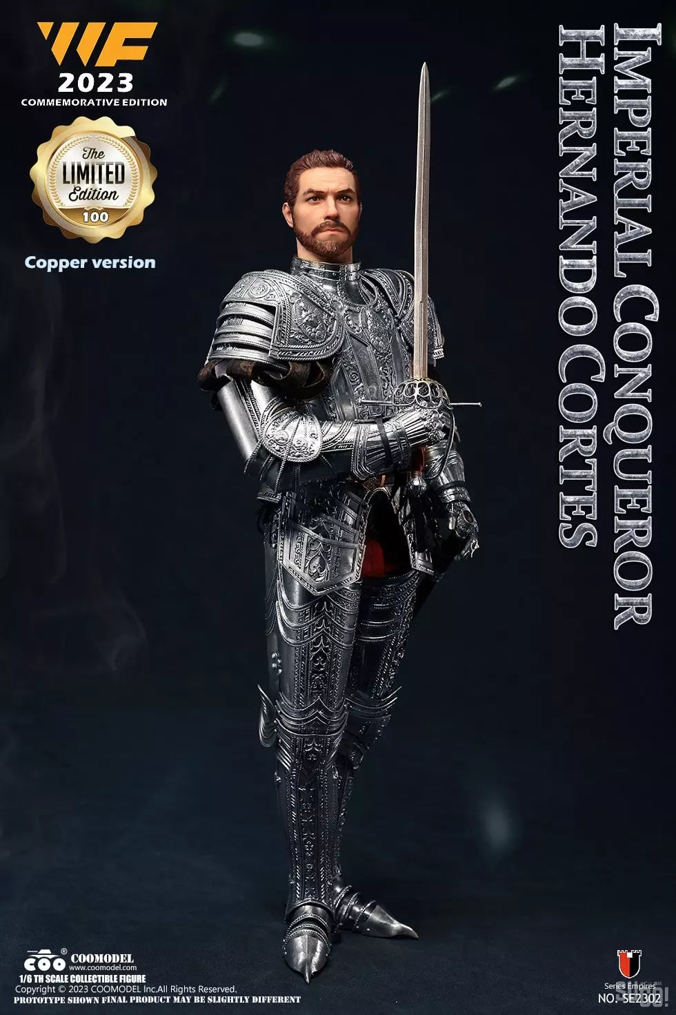 CooModel - SE2302 - Series of Empires - Imperial Conquistador Hernando Cortes (Cupronickel Commemorative Ed.) (Wonder Festival 2023 Exclusive) - Marvelous Toys