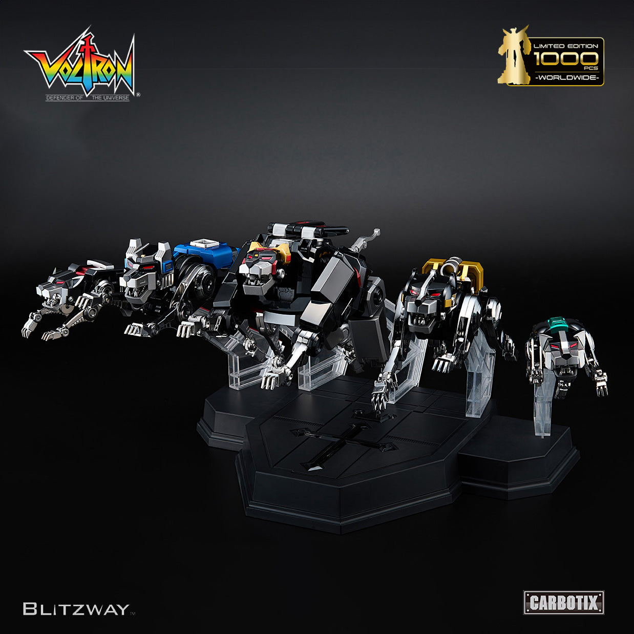 Blitzway - Carbotix - Voltron - Black Voltron Base - Marvelous Toys
