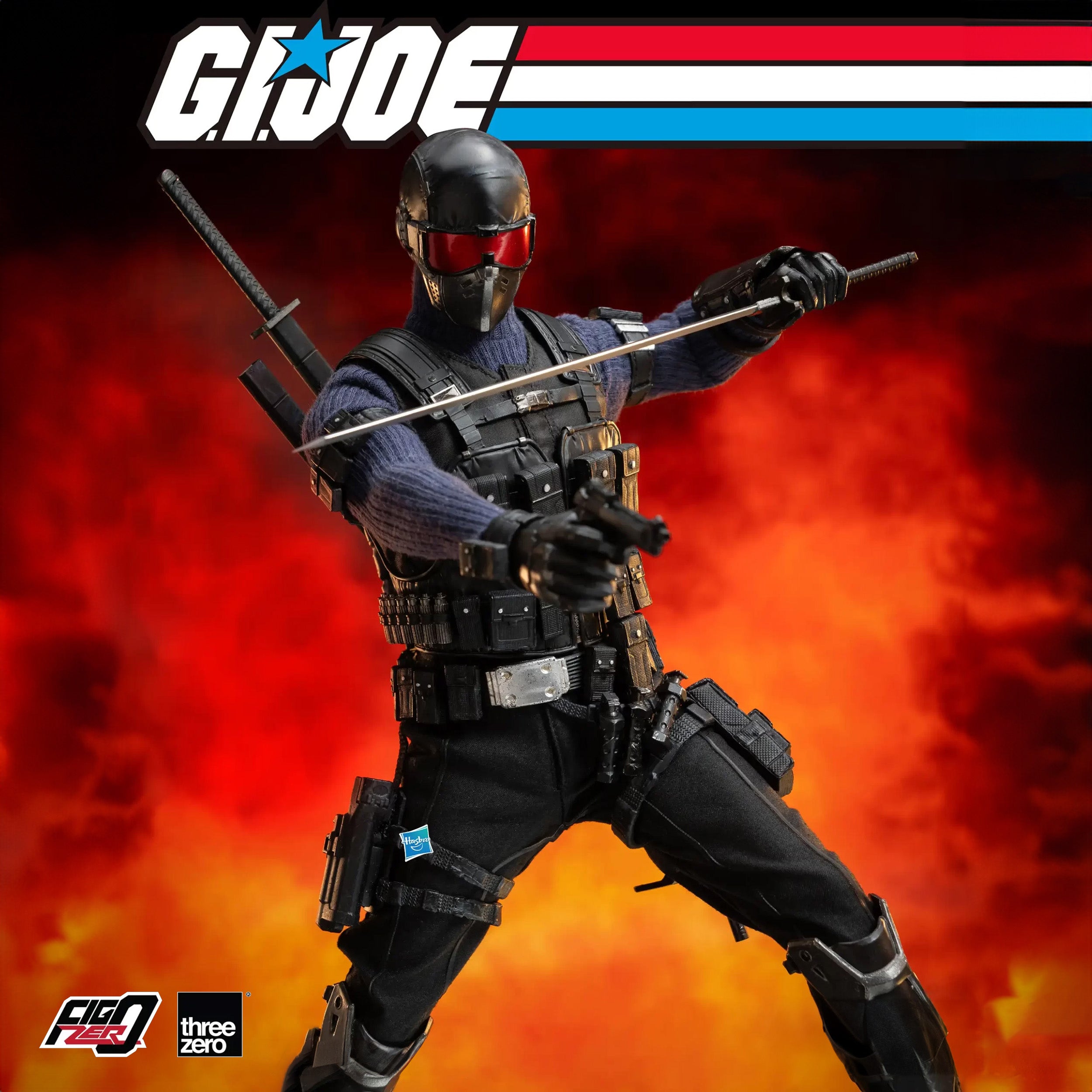 threezero - FigZero - G.I. Joe - Commando Snake Eyes (1/6 Scale) - Marvelous Toys