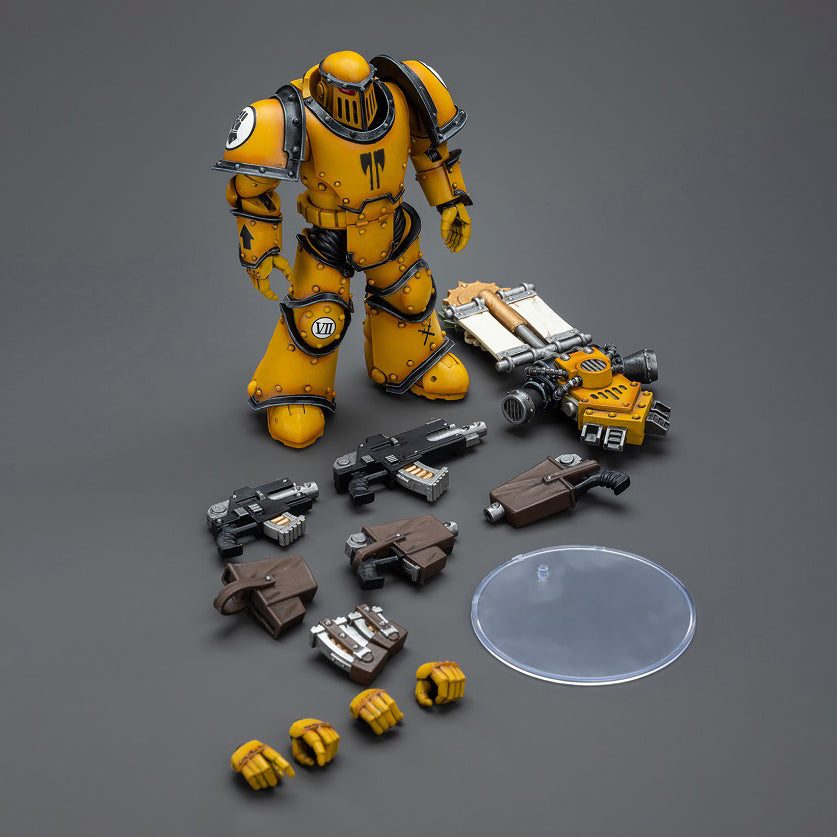 Joy Toy - JT9053 - Warhammer 40,000 - Imperial Fists - Legion MkIII Tactical Squad Legionary with Legion Vexilla (1/18 Scale) - Marvelous Toys