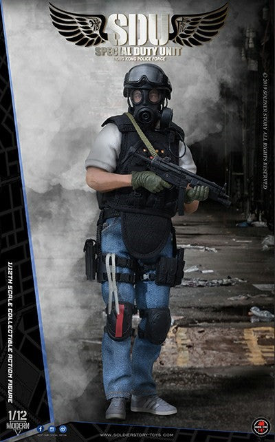 Soldier Story - SSM003 - Hong Kong Police Special Duty Unit Canine Handler (1/12 Scale) - Marvelous Toys