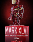 Hot Toys - AMC023 - Captain America: Civil War - Iron Man Mark XLVI Artist Mix Collectible Bobble-Head Designed by TOUMA - Marvelous Toys