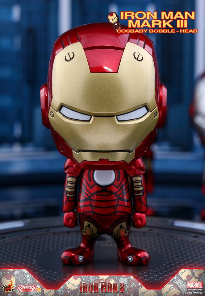 Hot Toys – COSB263 – Iron Man 3 - Iron Man Mark III Cosbaby Bobble-Head - Marvelous Toys
