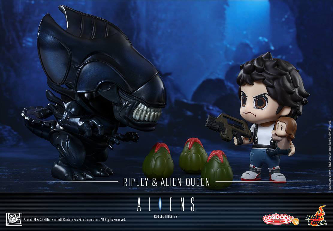 Hot Toys - COSB295 - Aliens - Ellen Ripley & Alien Queen Cosbaby (S) Set - Marvelous Toys