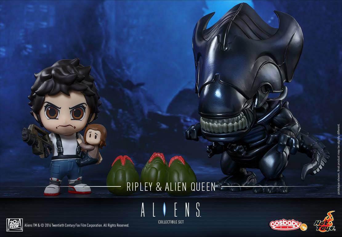 Hot Toys - COSB295 - Aliens - Ellen Ripley &amp; Alien Queen Cosbaby (S) Set - Marvelous Toys
