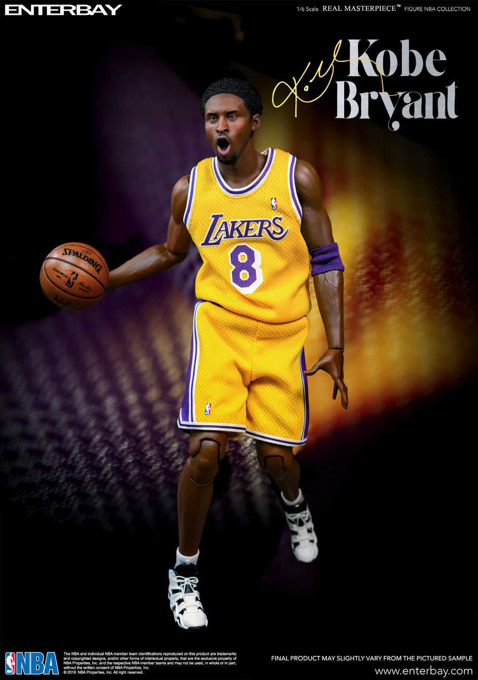 Enterbay - Real Masterpiece - NBA Collection - Kobe Bryant (New Upgraded Re-Edition) (1/6 Scale) - Marvelous Toys