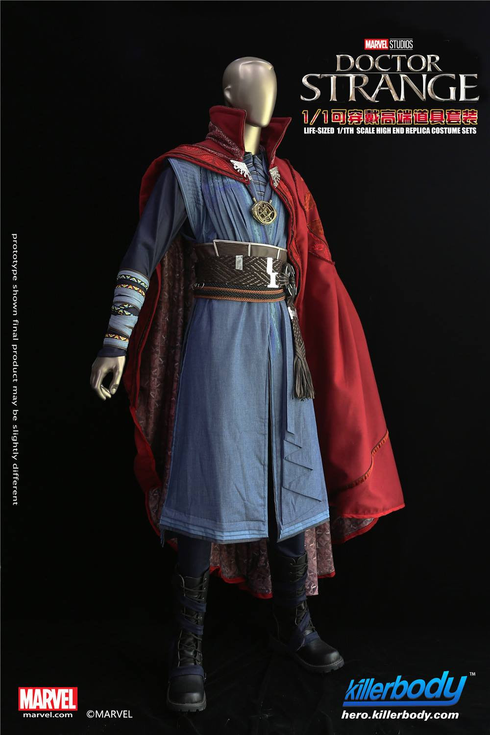 Killerbody - 1/1 Scale High End Replica - Doctor Strange - Doctor Strange Costume Set - Marvelous Toys