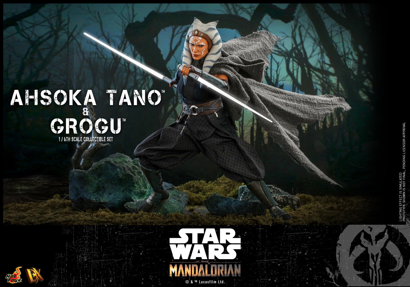 Hot Toys - DX21 - Star Wars: The Mandalorian - Ahsoka Tano &amp; Grogu - Marvelous Toys