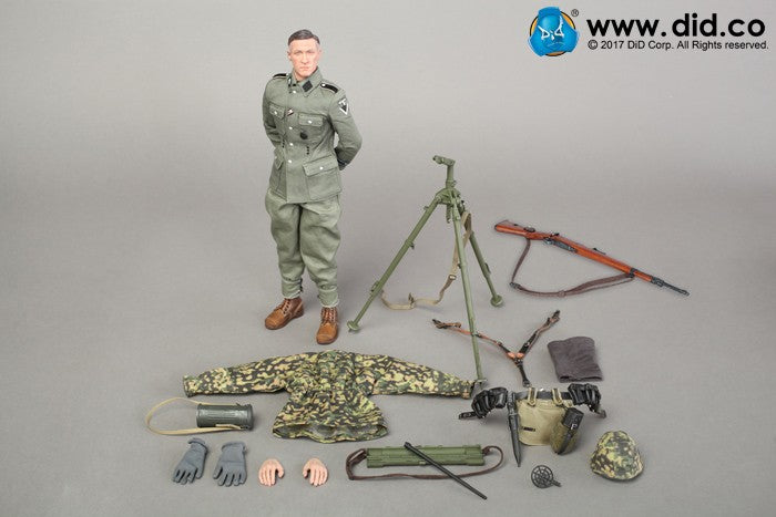 DiD - D80127 - 3rd SS Panzer Division MG34 Gunner Ver. C &quot;Curtis&quot; - Marvelous Toys