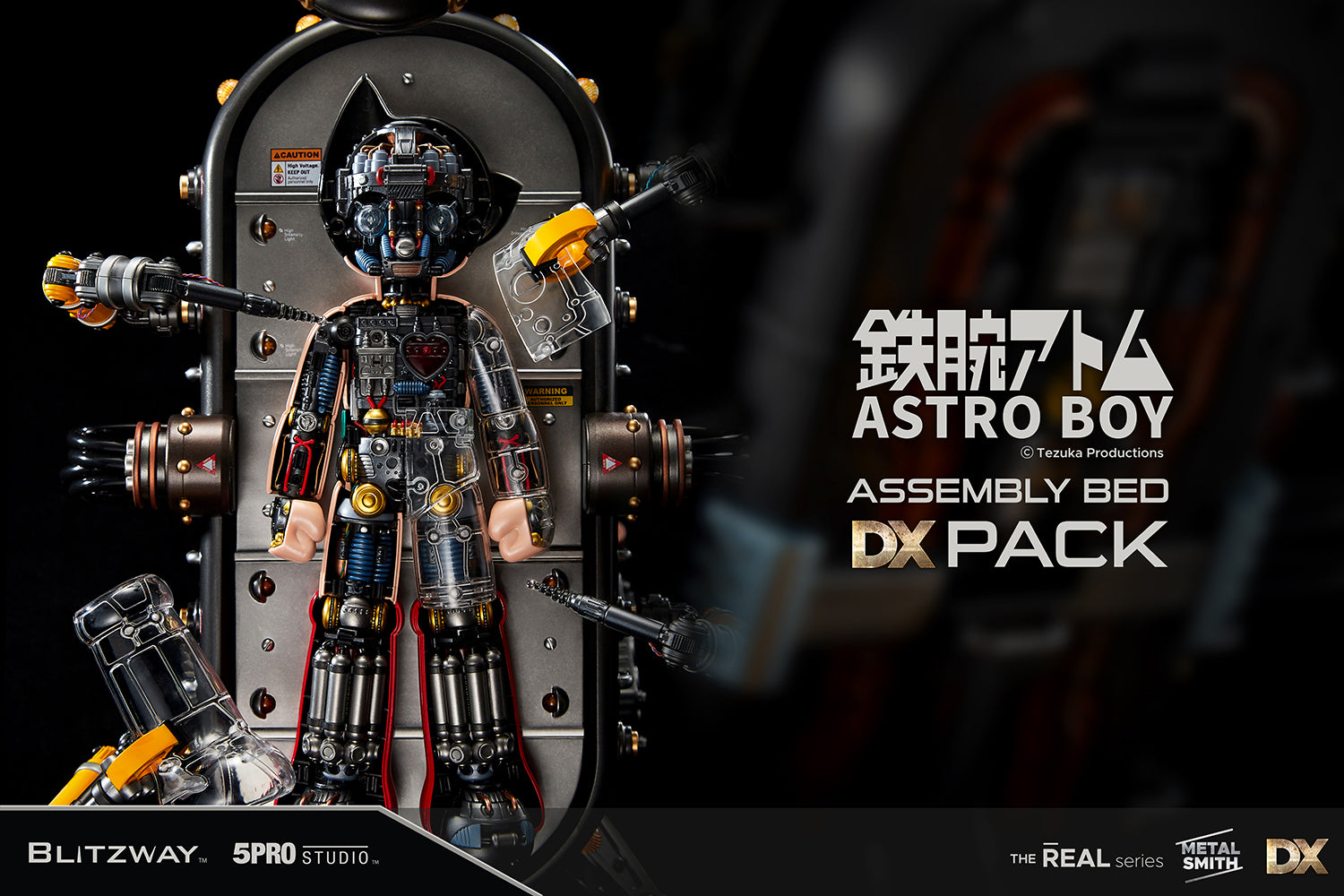 5Pro Studio - The Real Series - Astro Boy (Clear Ver. with Assembly Bed DX Pack) - Marvelous Toys