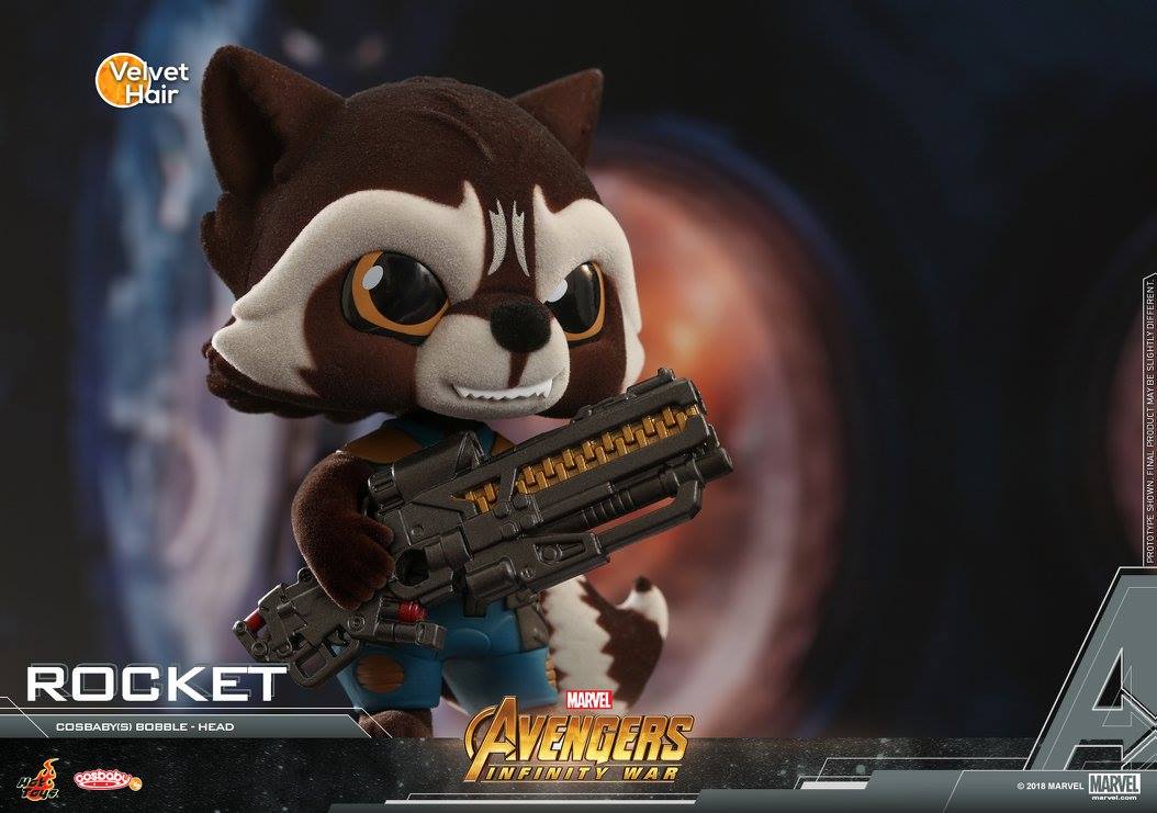 Hot Toys - COSB452 - Avengers: Infinity War - Rocket Cosbaby Bobble-Head - Marvelous Toys