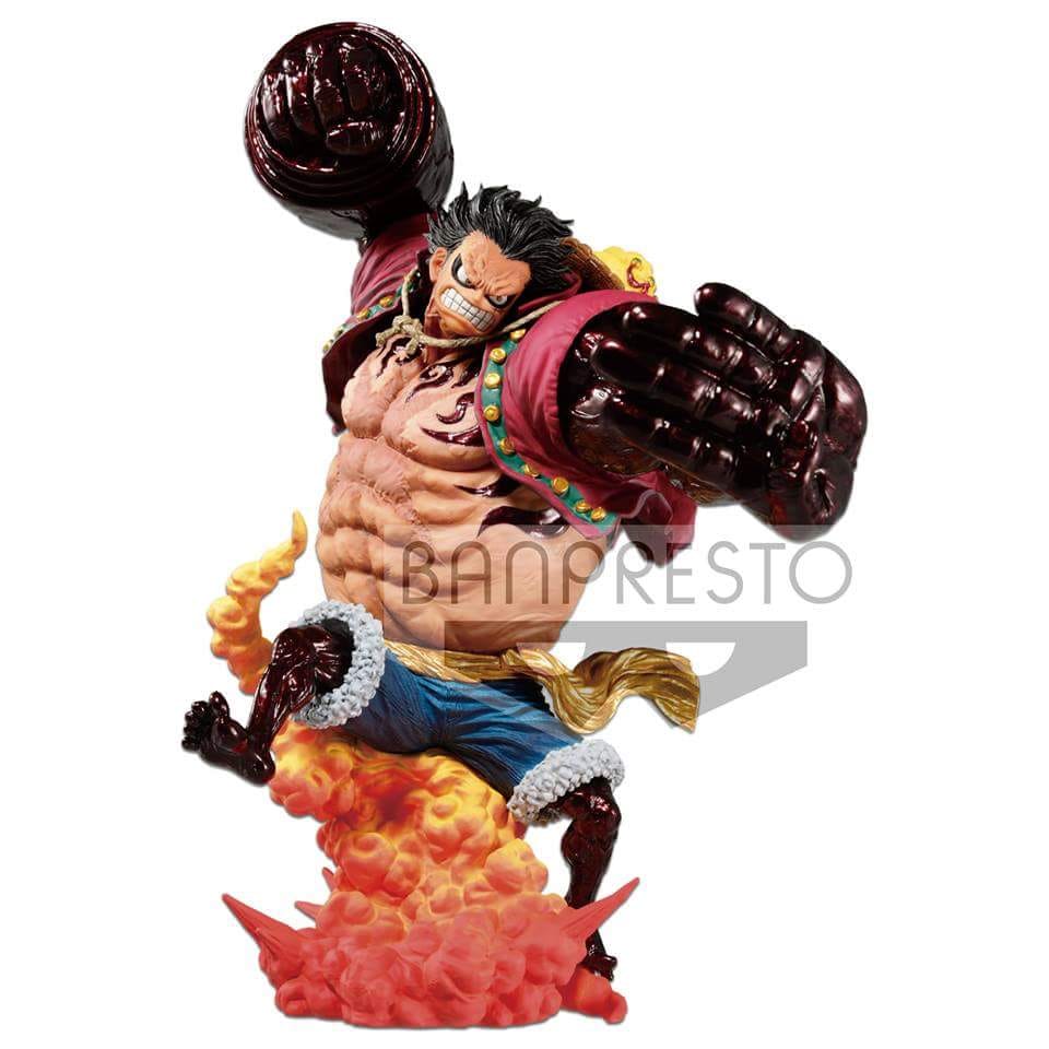 Banpresto - One Piece - Monkey D. Luffy Gear Fourth Kong Gun (Crimson Colour Ver.) - Marvelous Toys