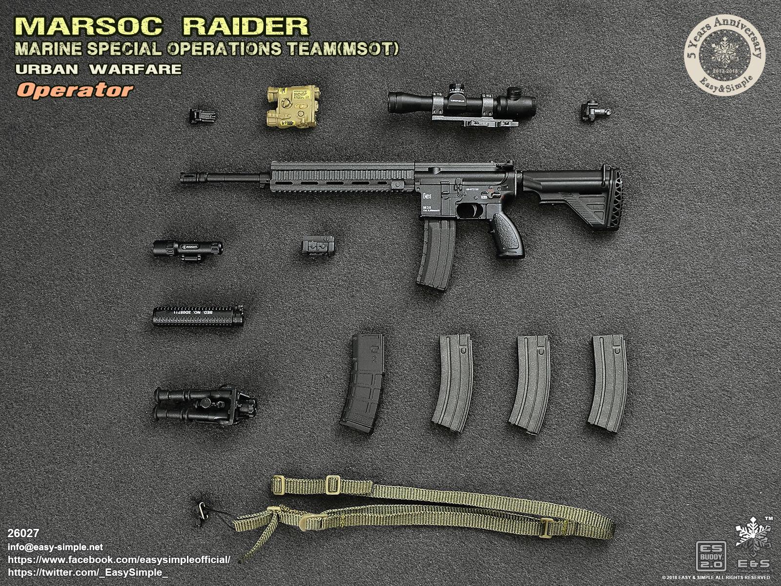 Easy &amp; Simple - 26027 - MARSOC Raider Urban Warfare Operator (1/6 Scale) (5-Year Anniversary) - Marvelous Toys