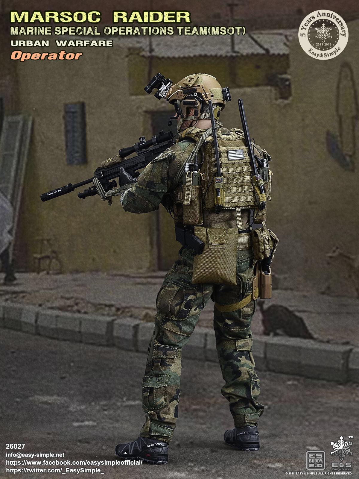 Easy &amp; Simple - 26027 - MARSOC Raider Urban Warfare Operator (1/6 Scale) (5-Year Anniversary) - Marvelous Toys