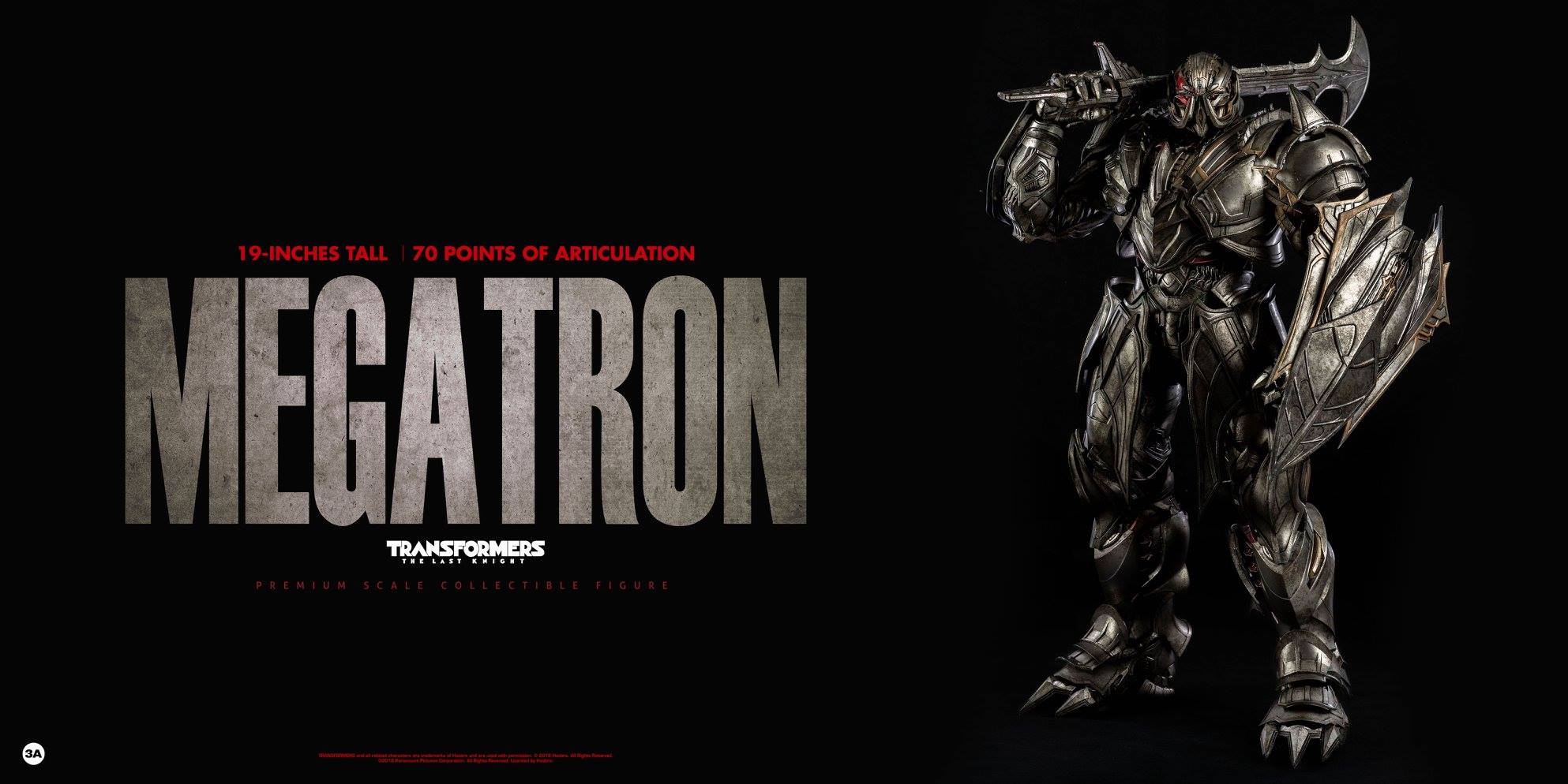 ThreeA - Premium Scale Collectible Series - Transformers: The Last Knight - Megatron (Deluxe) - Marvelous Toys