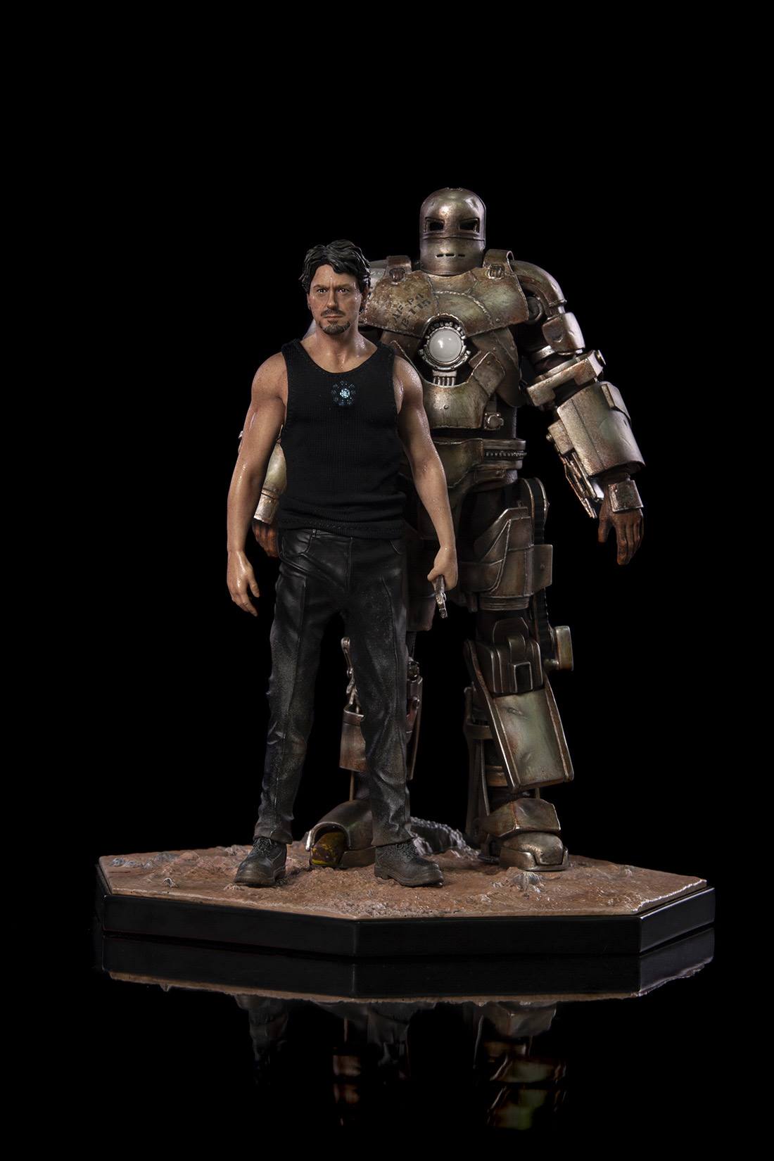 Iron Studios - Venue Limited Edition 1:10 Art Scale Statue - Iron Man Mark I and Tony Stark (SHCC 2018 Exclusive) - Marvelous Toys